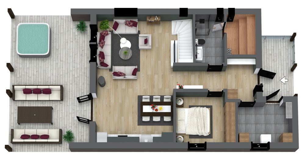 Harmoni 160 3D Floor Plan Ground Floor