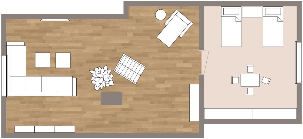 4 Story 6 Bedroom House Plan 2D, Second Floor
