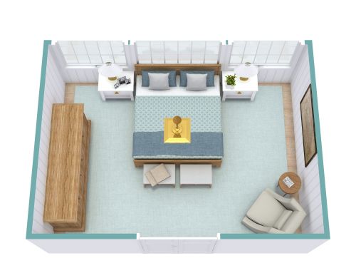 Schlafzimmer im Hampton-Stil