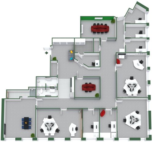Bürodesign-Idee für Kleinunternehmen