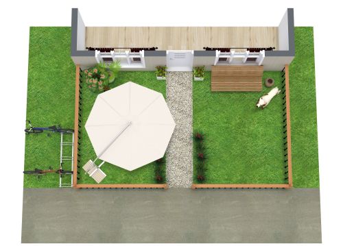 Garten-Design für einen Vorplatz