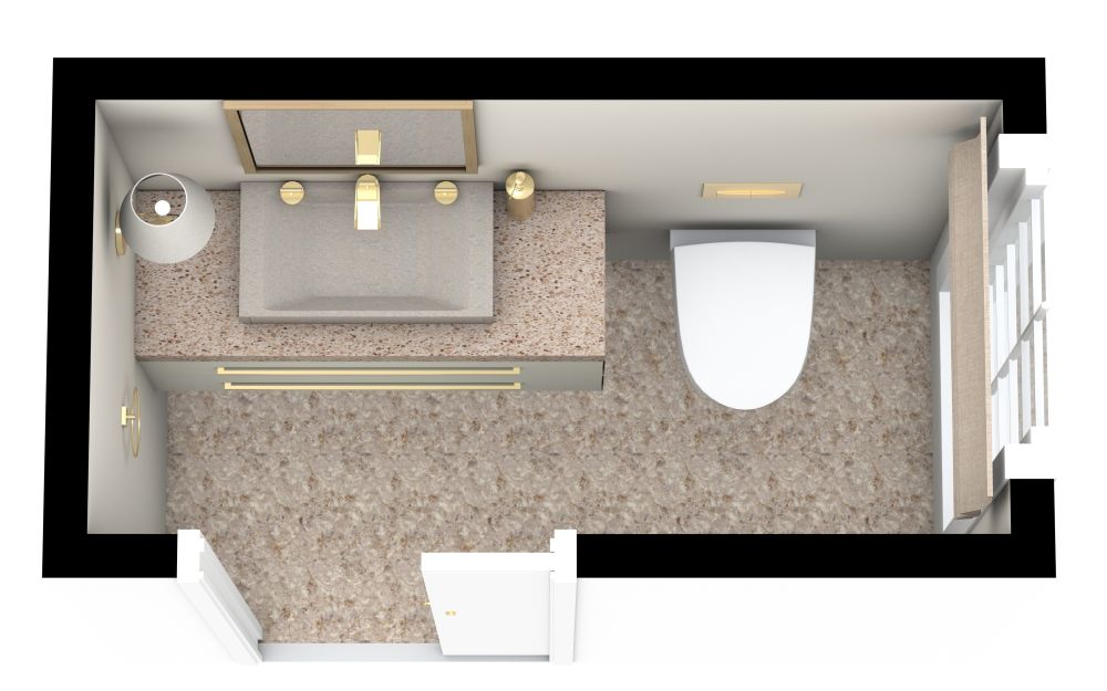 Idee für eine stilvolle Gästetoilette