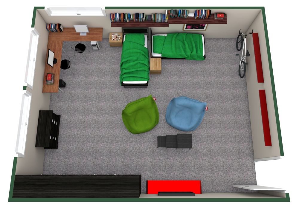 Jugendzimmer für Gamer