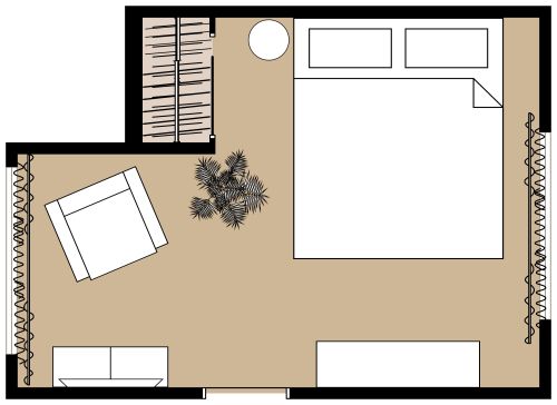 Modernes Gästezimmer