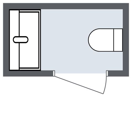 Badezimmer im dunklen Design