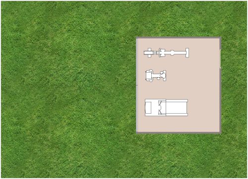 Trainingsbereich im Garten