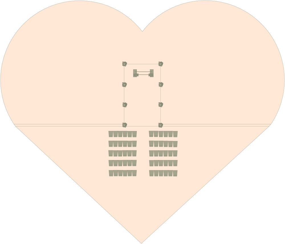 Lake Side Wedding Venue 2D Floor Plan