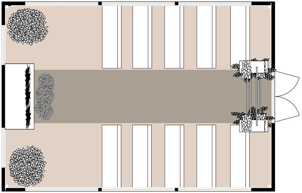 Wedding Ceremony Floor Plan Layout 2D