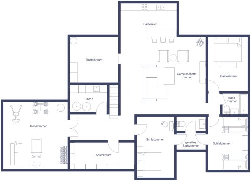 Fertiges Keller-Layout