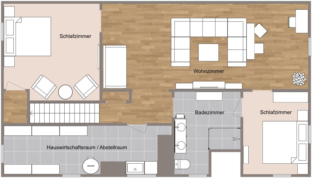 Keller-Layout 2D Grundrisse