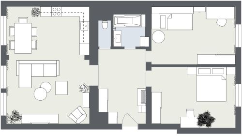 Geräumige 3-Zimmer-Wohnung