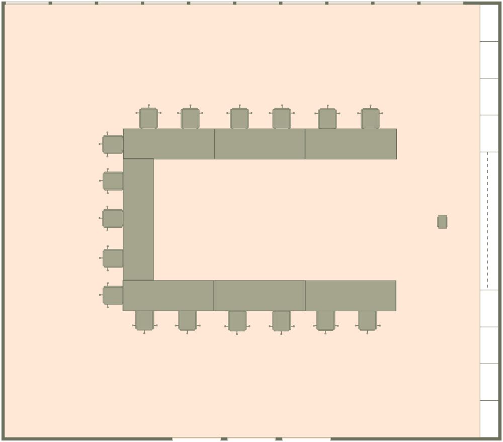 Conference Room Layout Idea 2D Floor Plan