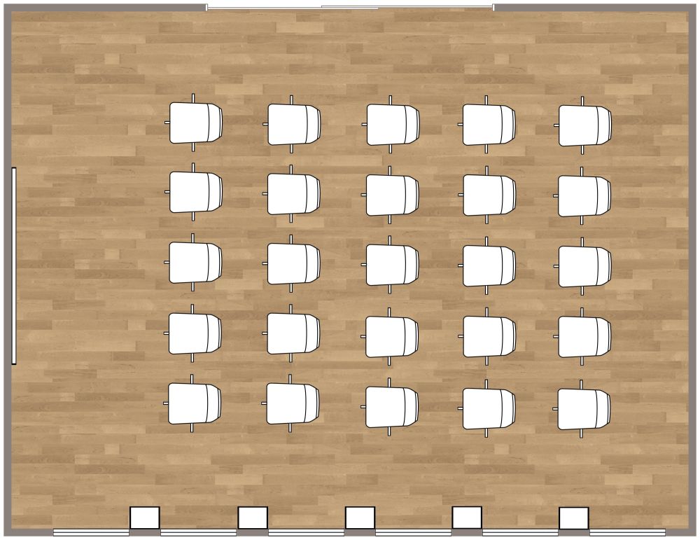 Conference Room Layout Option 2D Floor Plan