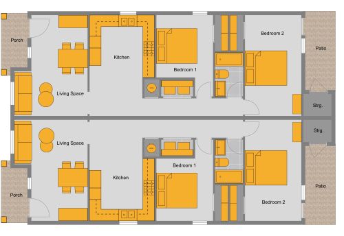 Duplex House Floor Plan