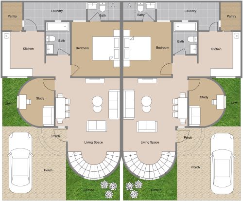 Duplex Floor Plan