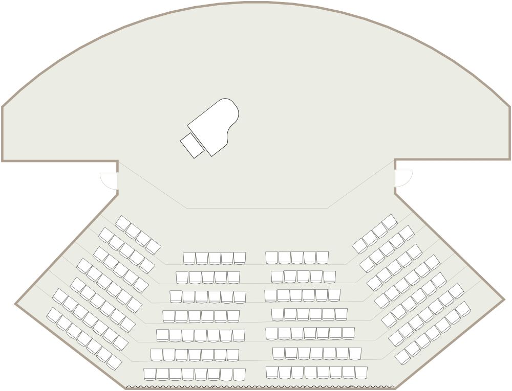 Concert Hall 2D Floor Plan