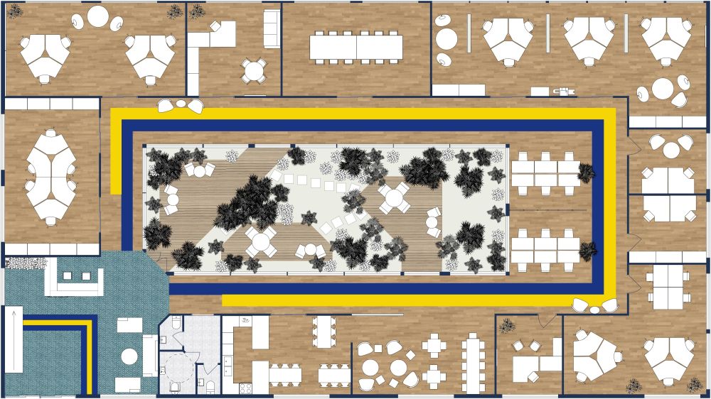 Office 2D Floor Plan