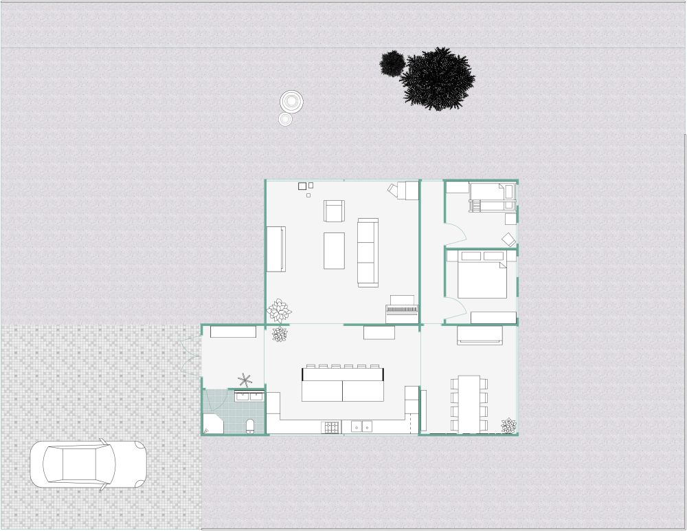 Christmas Cabin 2D Floor Plan