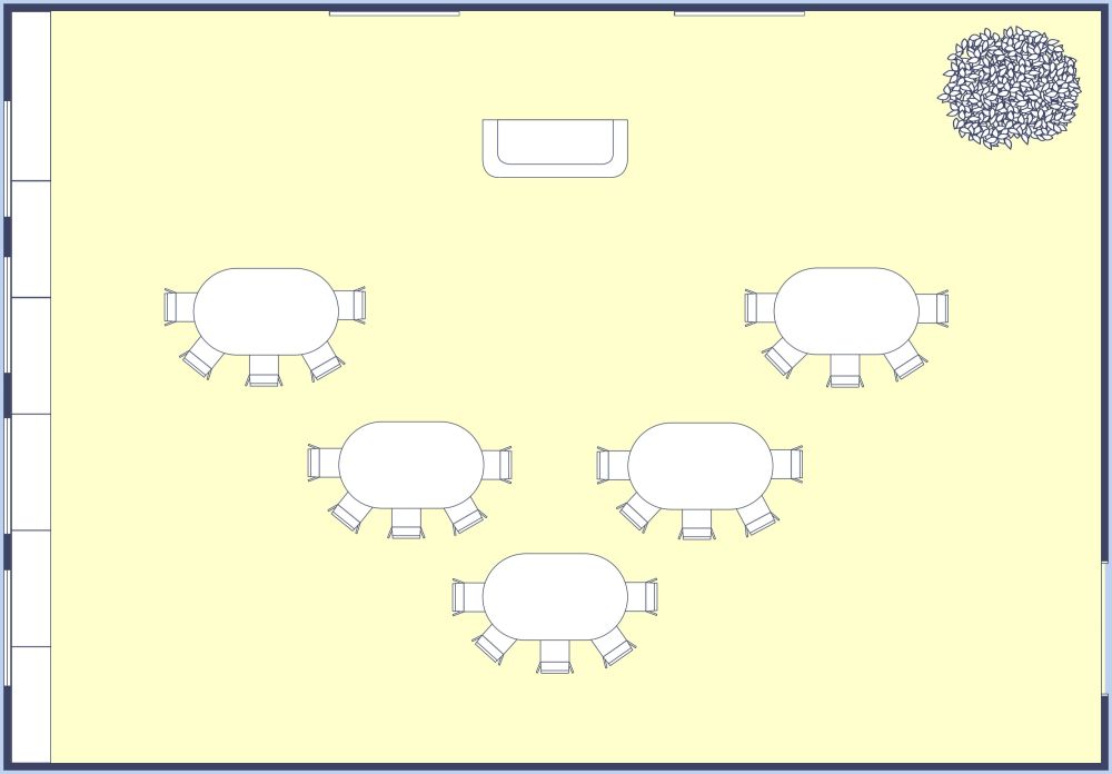Conference Room Layout Style 2D Floor Plan