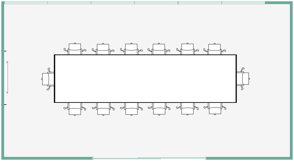 Lageplan für den Konferenzraum 2D Grundrisse