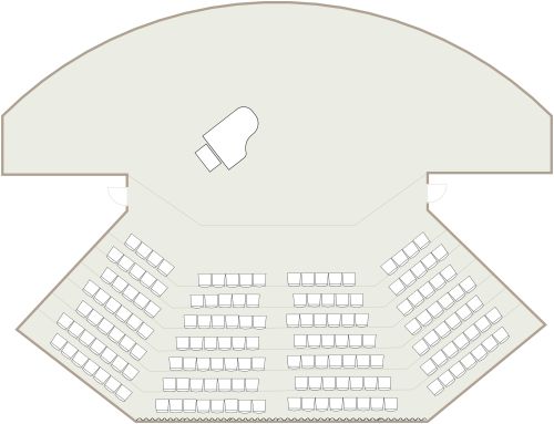 Grundriss für eine Konzerthalle