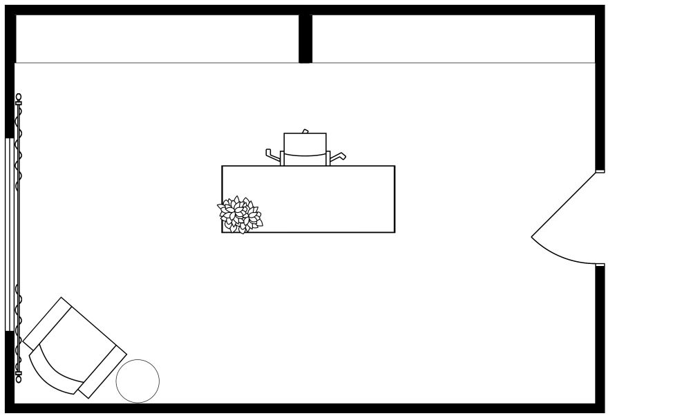 Büroplan 2D Grundrisse
