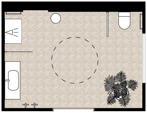 Barrierefreies Badezimmer