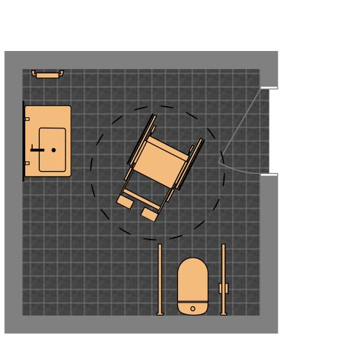 ADA Bathroom with Grab Bars