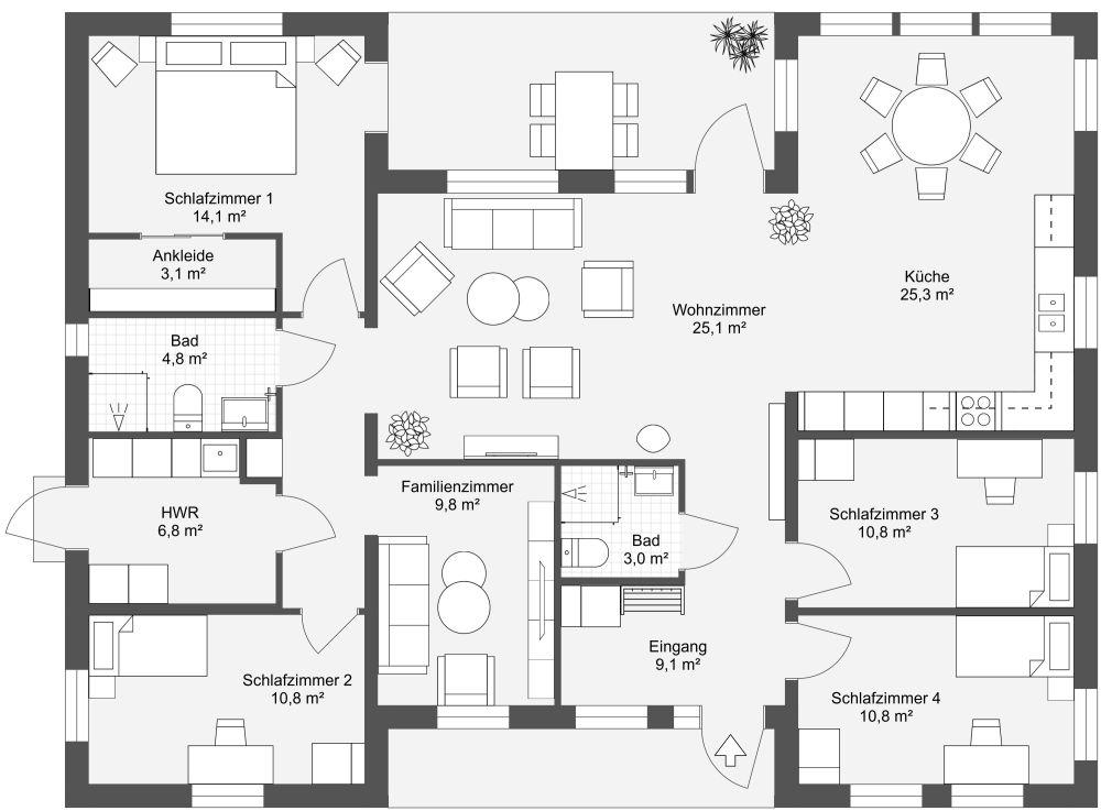 Smultronstället 147 Grundrisse 2D Grundrisse