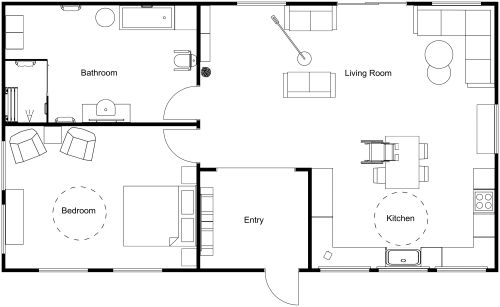Floor Plan for Wheelchair Accessible House