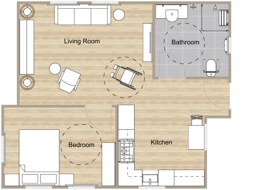 Wheelchair Accessible Floor Plan