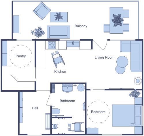 Floor Plan with ADA Shower