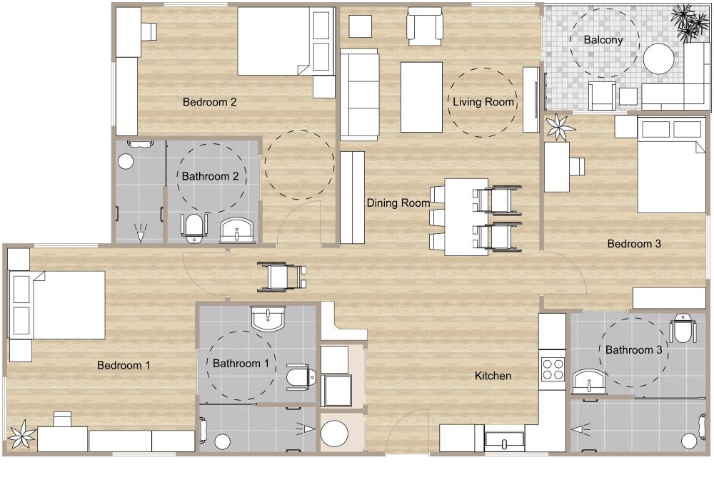 ADA House Floor Plan 2D Floor Plan