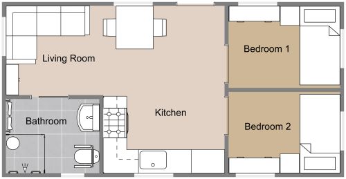 Tiny House Floor Plan for Seniors