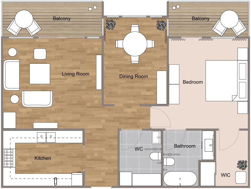 Luxury Senior Living Floor Plan 2D Floor Plan