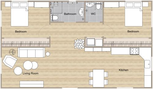 Senior Living House Plan Open Floor