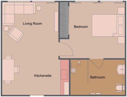 Assisted Living Apartment Floor Plan