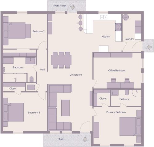 1700 Square Foot House Plan