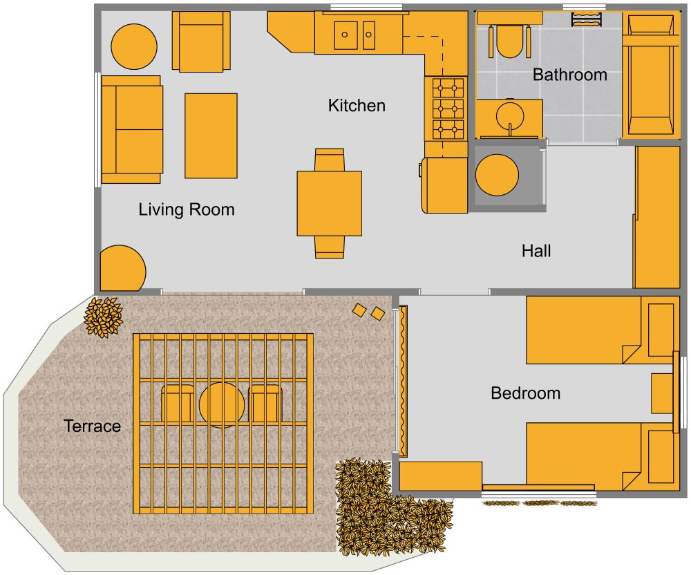 Granny Pod 2D Floor Plan