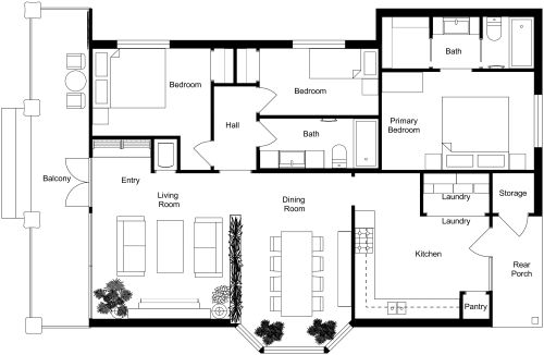 Best Floor Plan for 1200 sq ft House