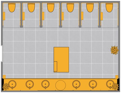 Public Restroom Floor Plan