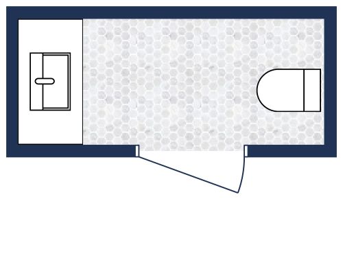 Powder Bathroom Layout