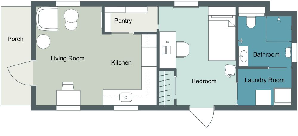 Shotgun Style House 2D