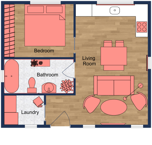 Eclectic Apartment Floor Plan