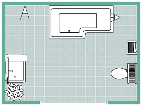 Rustic Shower Floor Plan