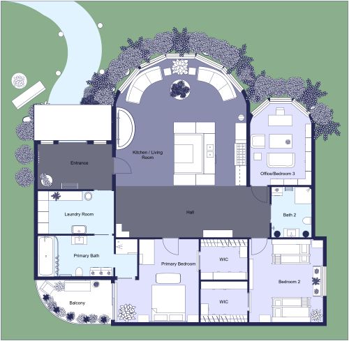 Eclectic Maximalism Floor Plan