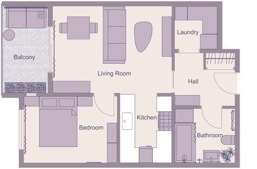 Cutecore Apartment Floor Plan
