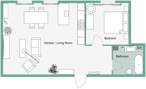 Condo Open Floor Plan