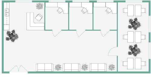 Industrial Style Open Office Inspiration