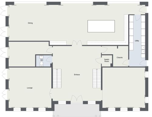 Grand 3 Story 8 Bedroom House Plan 